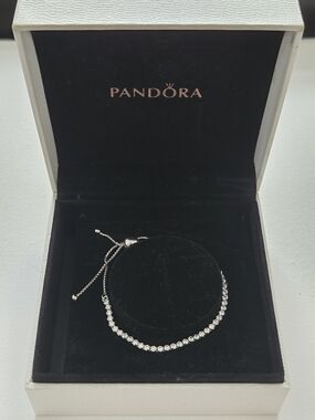 Pandora S925 Silver Tennis Bracelet